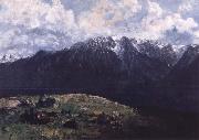 Panoramic View of the Alps Gustave Courbet